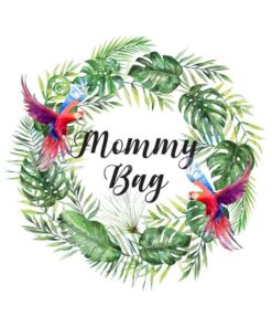 Panel wodoodporny mommy bag tropikalne papugi 3