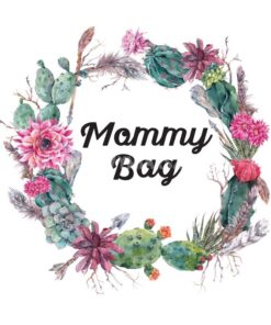 Panel wodoodporny mommy bag kaktusy i kwiaty