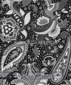 Alternative view of Ortalion wodoodporny folk paisley szare