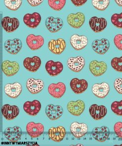 Alternative view of Tkanina wodoodporna donuty serca 1