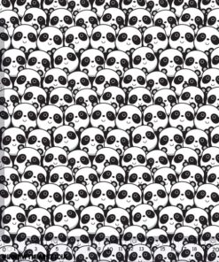 Alternative view of Tkanina wodoodporna małe misie panda