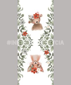 Panel 42x100cm leśne zwierzęta 2