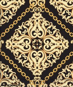 Alternative view of Ortalion wodoodporny duży ornament i łańcuchy złoto