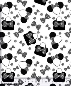 Alternative view of Ortalion wodoodporny fashion myszka kokardy szare