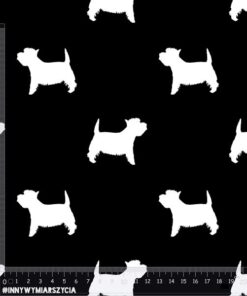 Alternative view of Welur tapicerski psy westie west white terrier 1