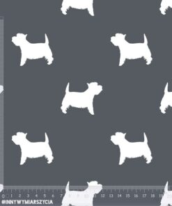Alternative view of Welur tapicerski psy westie west white terrier 3