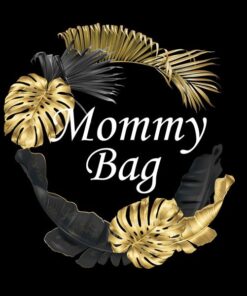 Panel wodoodporny mommy bag wieniec złoty czarny liście
