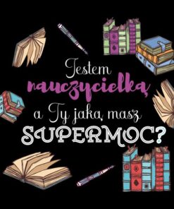 Panel wodoodporny dzień nauczyciela książki nauczycielka czarny