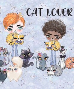 Panel wodoodporny cat lover chłopcy