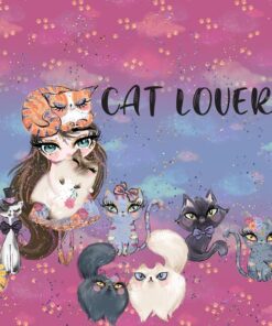 Panel wodoodporny cat lover dziewczyna