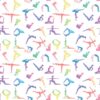 Ortalion wodoodporny joga na białym
