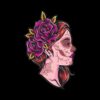 Panel wodoodporny sugar skull and rose 1