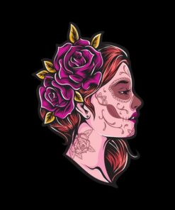 Panel wodoodporny sugar skull and rose 1