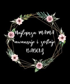 Panel wodoodporny dzień babci in garden czarny