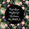 Panel wodoodporny dzień babci ukochana babcia czarny łąka