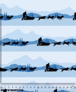 Alternative view of Ortalion wodoodporny husky i sanie jasny niebieski pasy