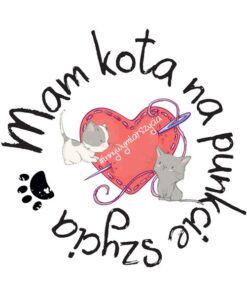 Panel wodoodporny mam kota na punkcie szycia