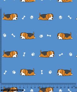Alternative view of Ortalion wodoodporny małe beagle i kości niebieski