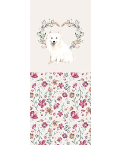Panel 42x100cm Japanese Spitz