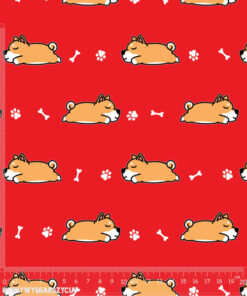 Alternative view of Ortalion wodoodporny akita shiba inu i kości czerwony