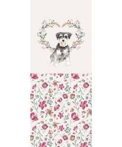 Panel 42x100cm Miniature Schnauzer