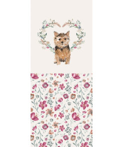 Panel 42x100cm Norfolk Terrier