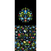 Panel 42x100cm kaszub czarny