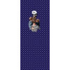 Panel 42x100cm super mama chłopcy kropki granatowy