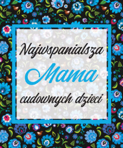 Panel wodoodporny najwspanialsza mama łowicz niebieski