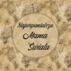 Panel welur najwspanialsza mama świata mapa retro sepia