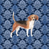 Panel wodoodporny ornament granatowy Beagle