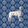 Panel wodoodporny ornament granatowy Dalmatian