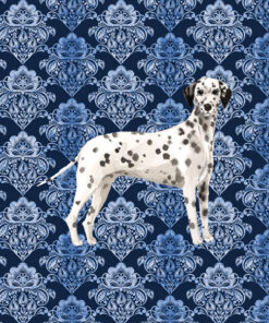 Panel wodoodporny ornament granatowy Dalmatian