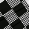 Tkanina wodoodporna patchwork pepitka czarny