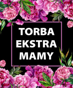 Panel wodoodporny torba ekstra mamy piwonie czarny