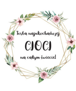 Panel wodoodporny torba najukochańszej cioci in garden biały