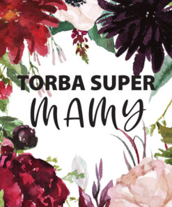 Panel wodoodporny torba super mamy kwiaty