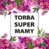Panel wodoodporny torba super mamy piwonie biały