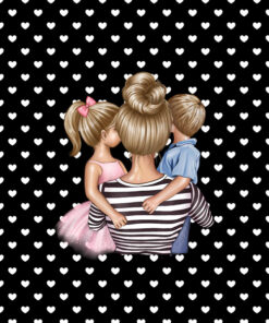 Panel wodoodporny best mum super mama dzieci blondynka