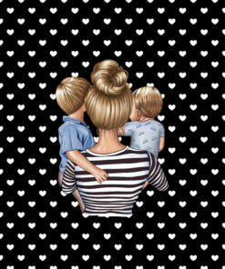 Panel wodoodporny best mum super mama dzieci blondynka