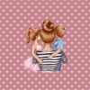 Panel wodoodporny best mum różowe serca super mama dzieci ruda