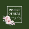 Panel wodoodporny inspire others every day róża
