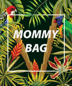 Panel wodoodporny mommy bag parrots