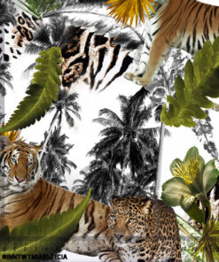 Jersey tygrysy leopardy i palmy - obrazek 3