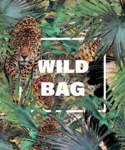 Panel wodoodporny wild bag leopard w egzotycznych liściach