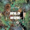 Panel wodoodporny wild mum leopard w egzotycznych liściach