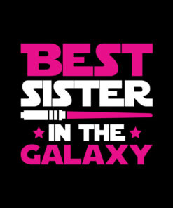 Panel wodoodporny best sister in the galaxy pink
