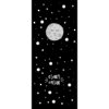 Panel 42x100cm hello world moon