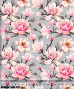 Alternative view of Tkanina wodoodporna magnolie szary