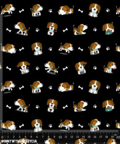 Alternative view of Ortalion wodoodporny małe beagle łapki i kości czarny
